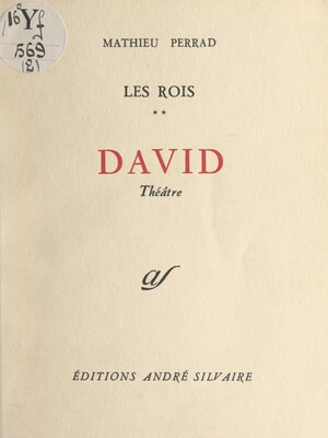 cover image of Les rois (2). David